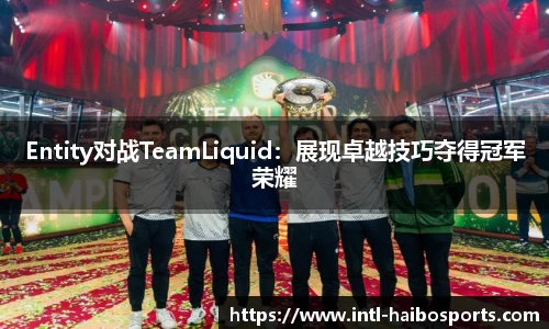 Entity对战TeamLiquid：展现卓越技巧夺得冠军荣耀